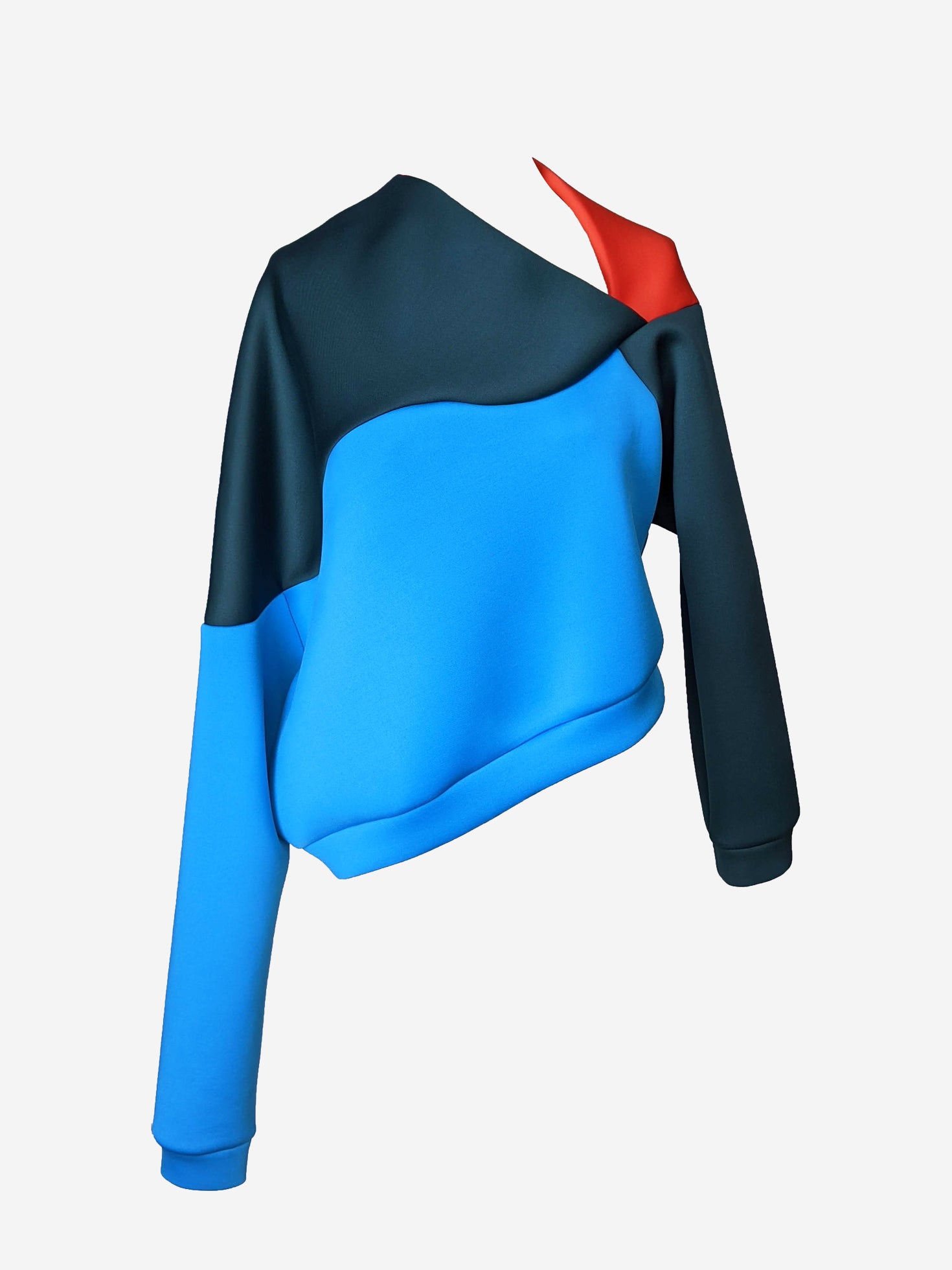 Cropped Tilt Block Sweater Alpine – NOT by Jenny Lai