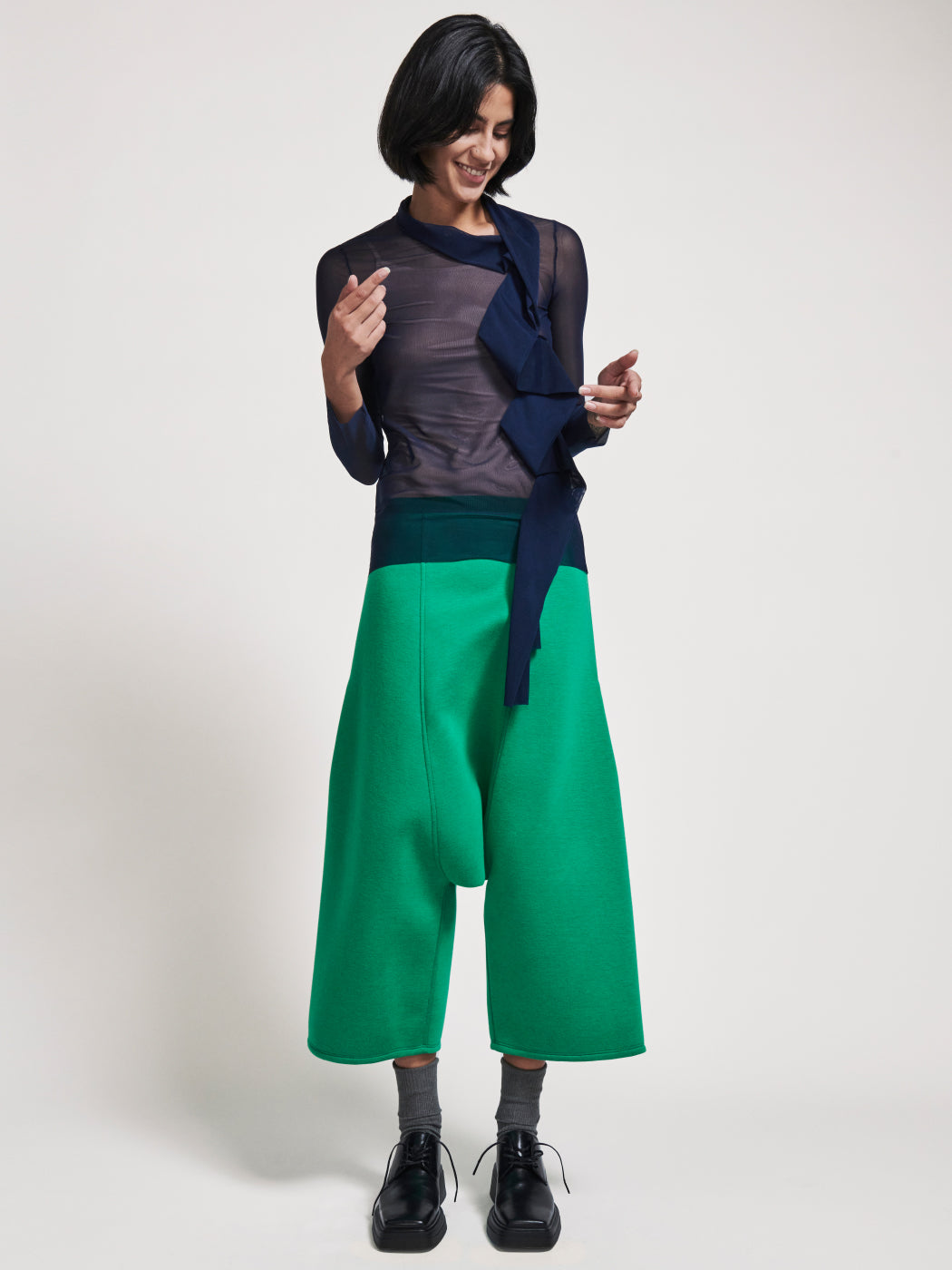 Drop Crotch Pant Emerald – NOT by Jenny Lai