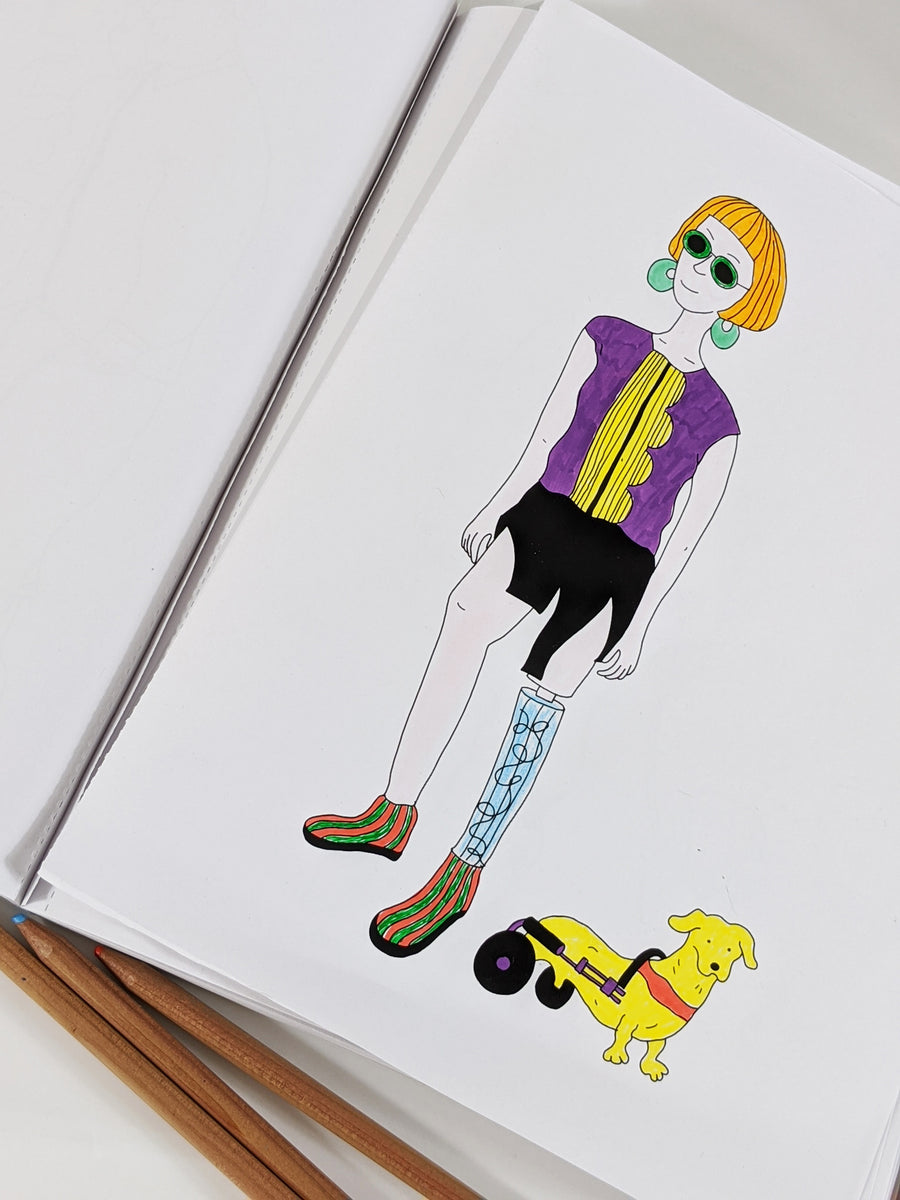 Strut with Pup Fashion Coloring Book by Jenny Lai and Icy Tan