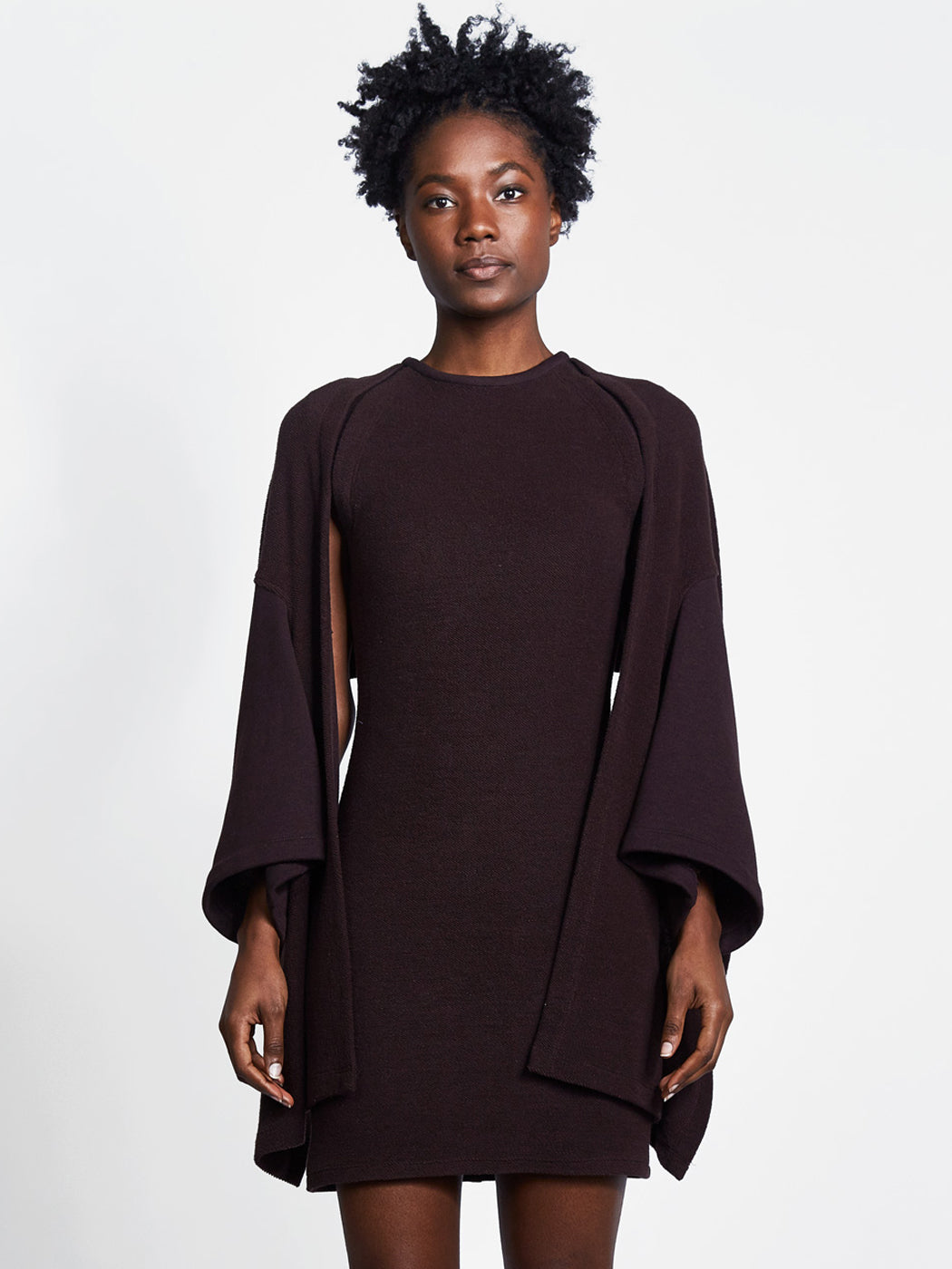 Shawl Sleeve Dress L Shawl Sleeve Dress L