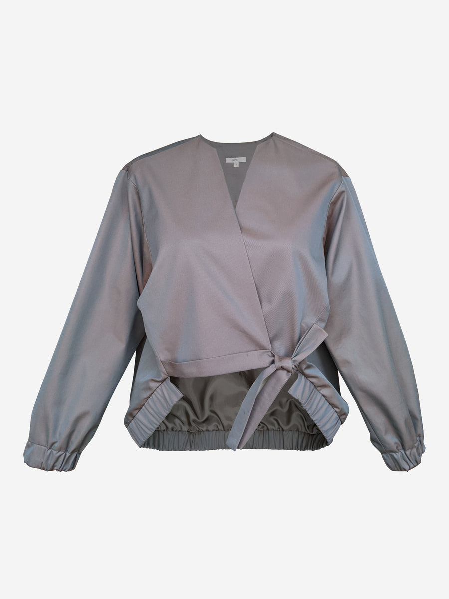 Bomber Tie Jacket Iridescent