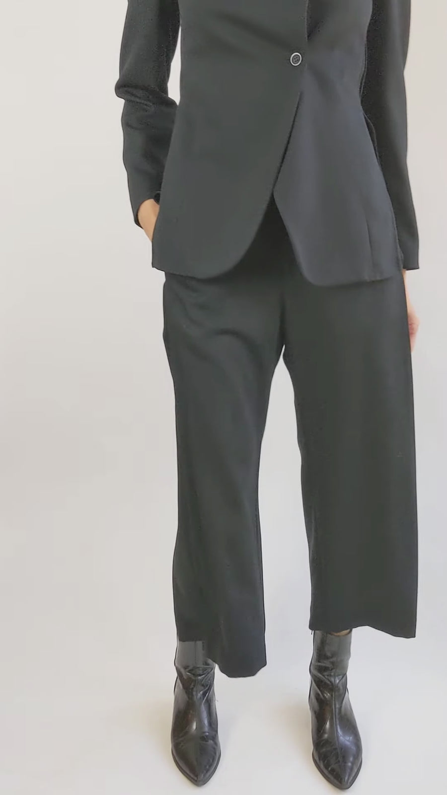 Side Pleat Pants Wool