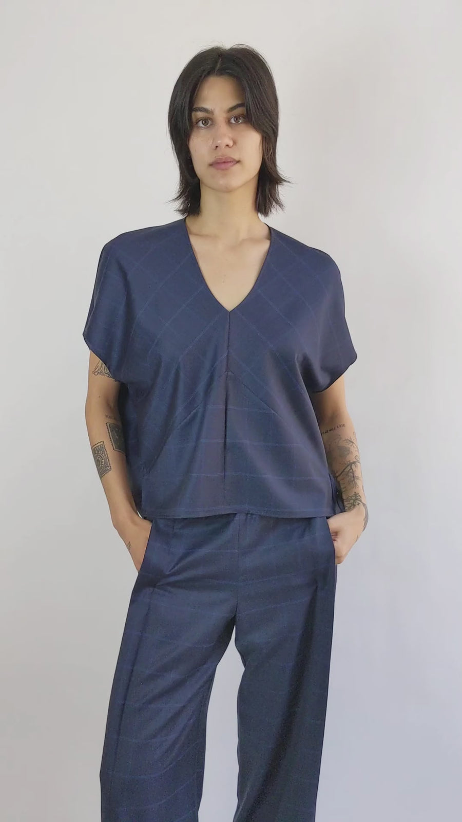 Angled Sleeve Top