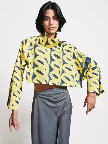 Tilt Cropped Jacket Loop