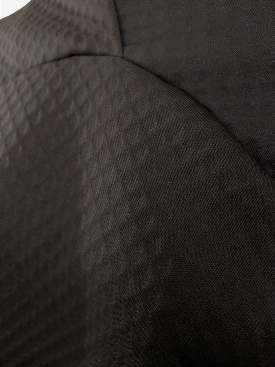 Black bubble neoprene sweater