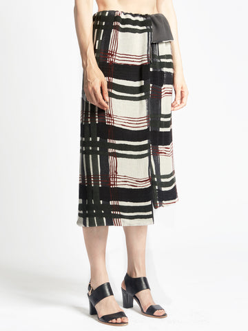 Overlap Skirt Print