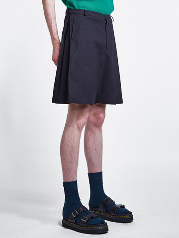 Side Pleat Shorts