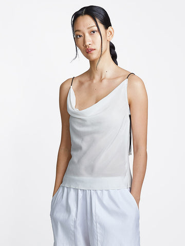 Elasticated Tank White