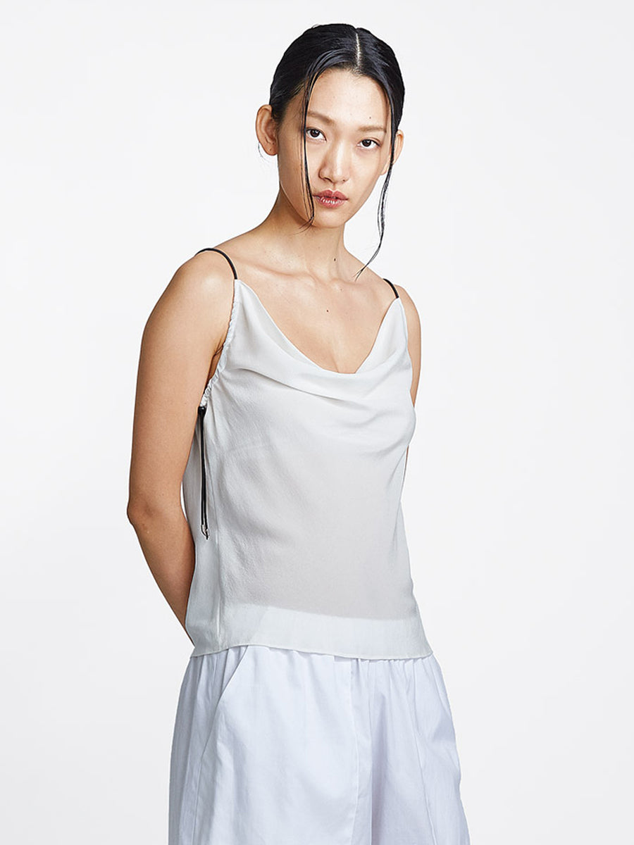 Elasticated Tank White