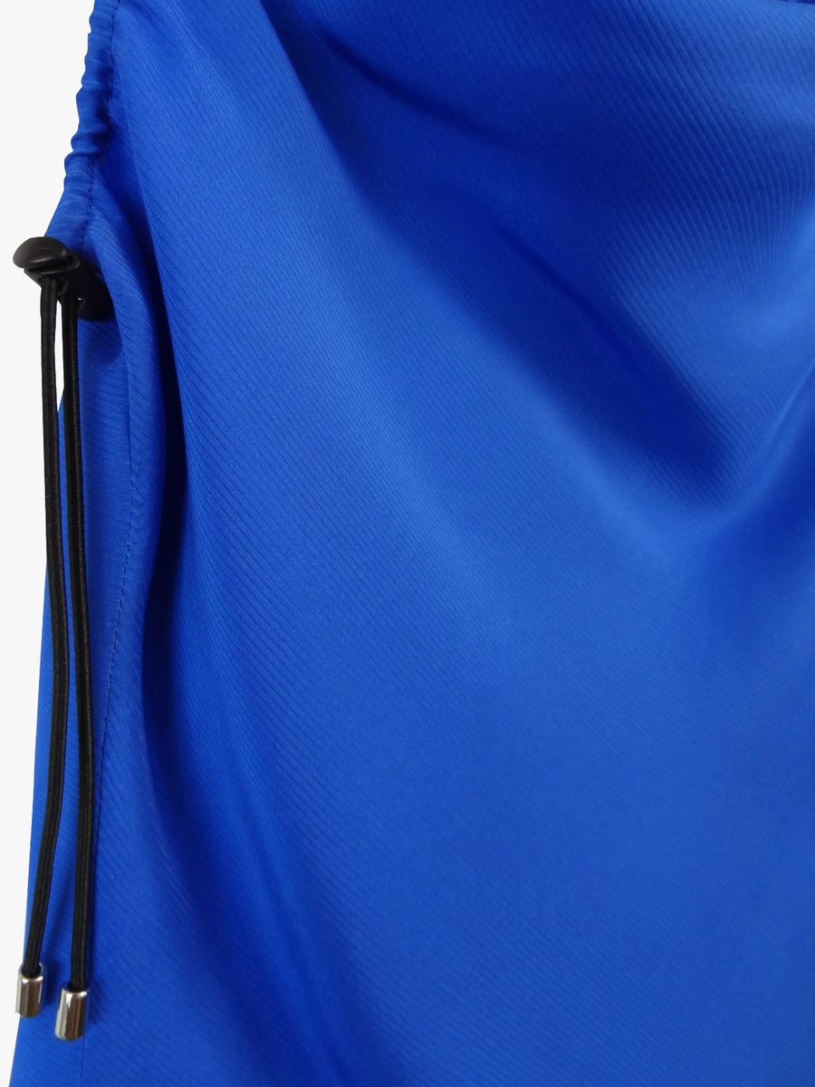 Elasticated Tank Blue