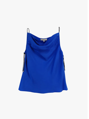 Elasticated Tank Blue