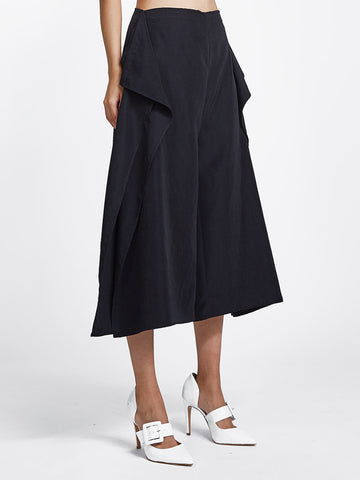 handkerchief pants black for women