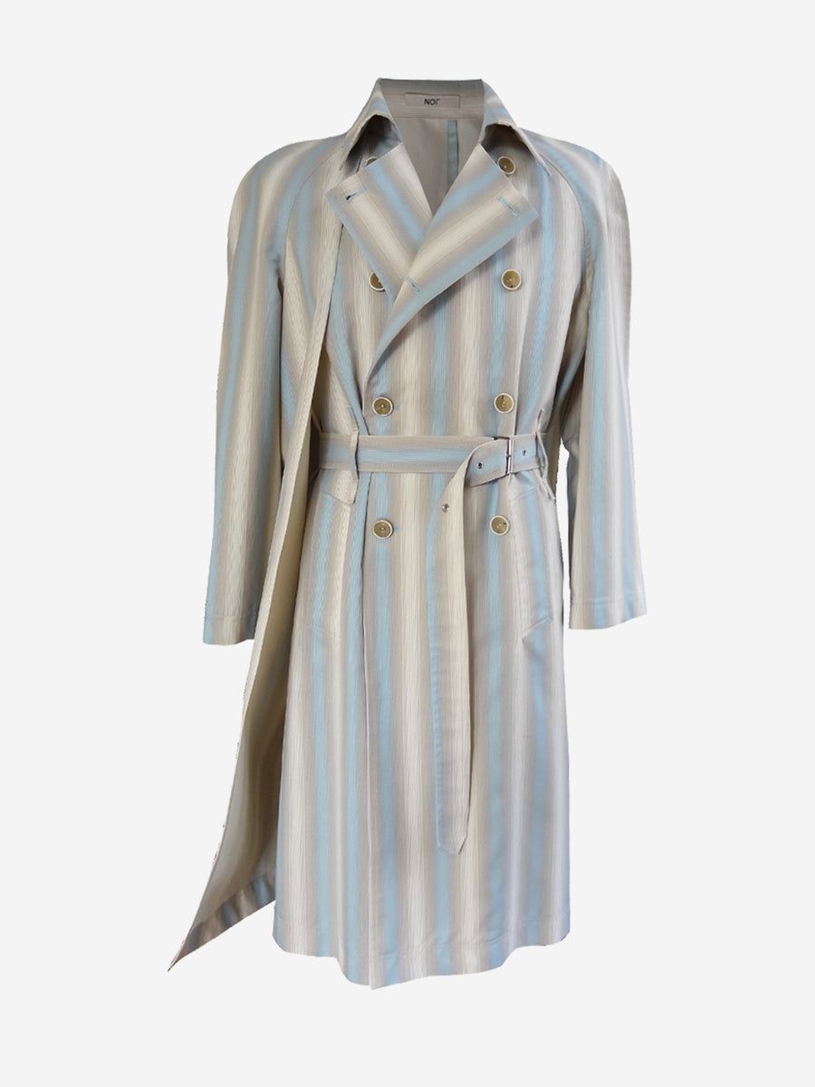 Revolve Trench Ombré Stripe