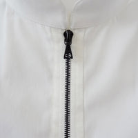White Zipper Shirt with Mandarin Collar – NOT by Jenny Lai
